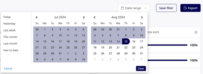 Date Range in insights